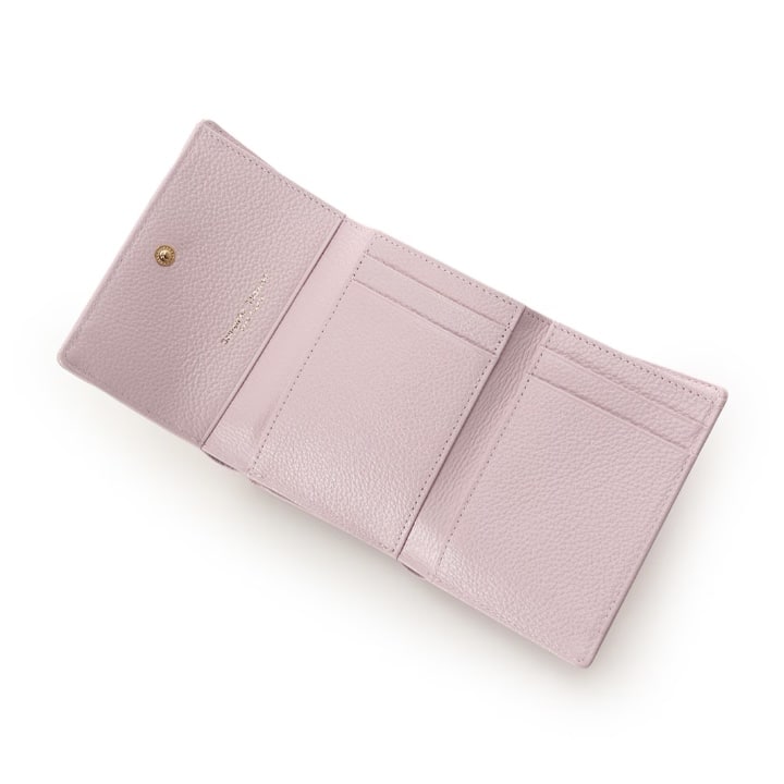 ベルトラッピング 折財布　ピンク