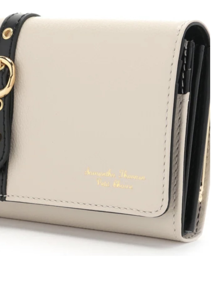 フロントベルト長財布　オフホワイト