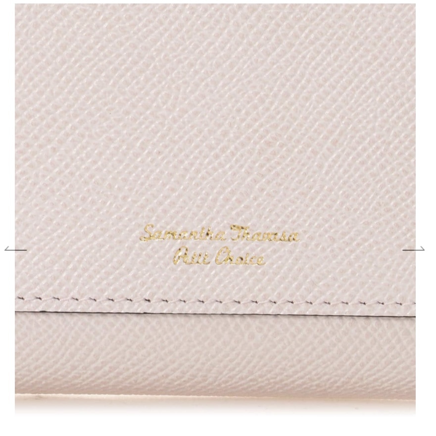 インサイドバイカラー ラウンド長財布　ピンク