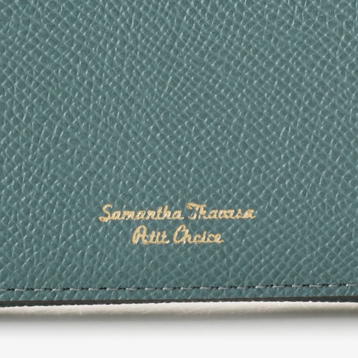  インサイドバイカラー カードケース　グリーン