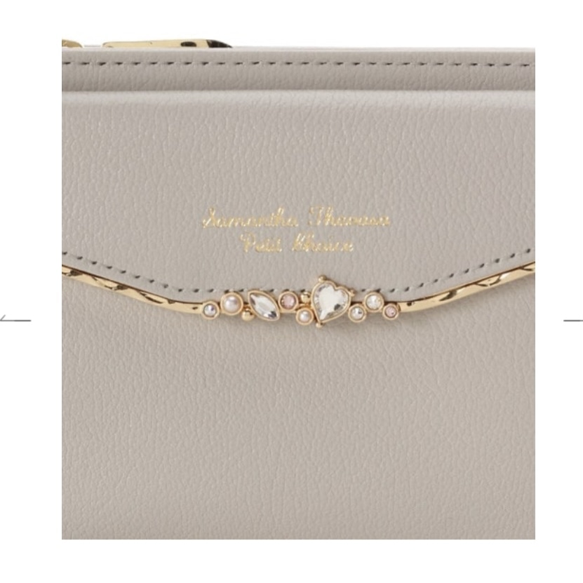 ハートジュエルバーマルチケース　グレージュ