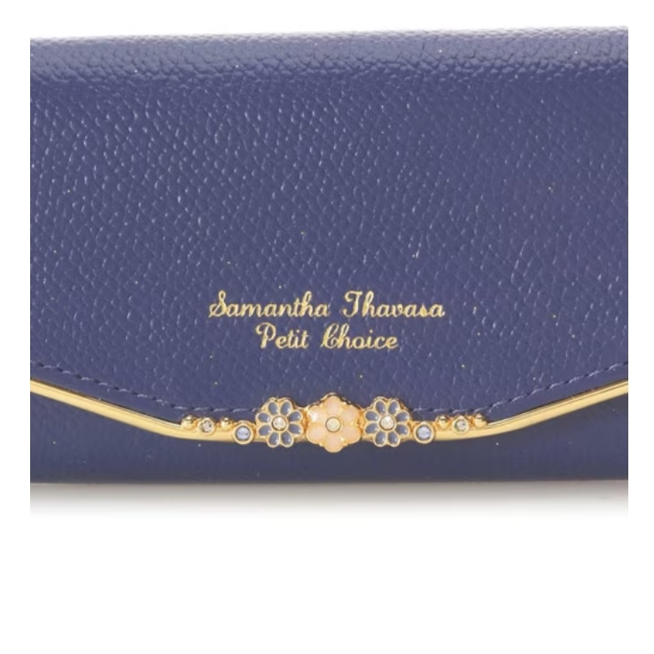 フラワーバー キーケース　ネイビー