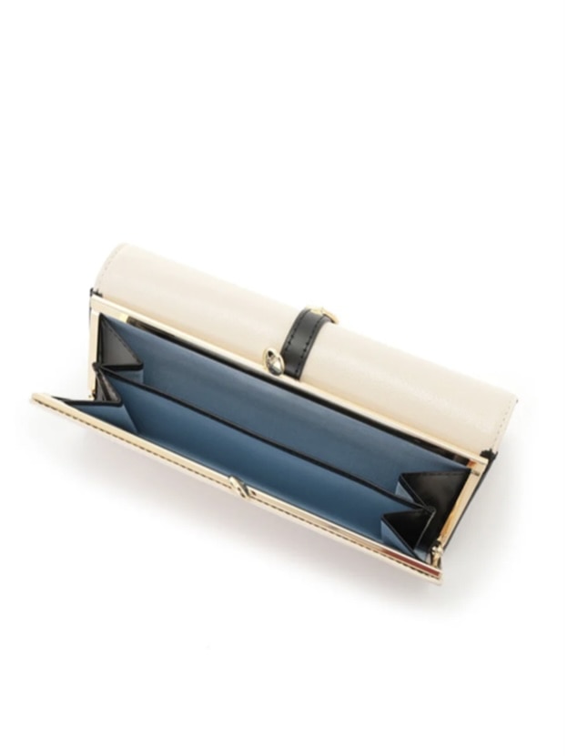 フロントベルト長財布　オフホワイト