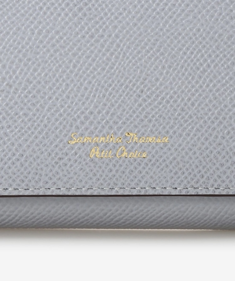 サマンサタバサ 長財布　インサイドバイカラー　かぶせ長財布　ダルブルー SamanthaThavasaPetitChoice インサイドバイカラー 長財布