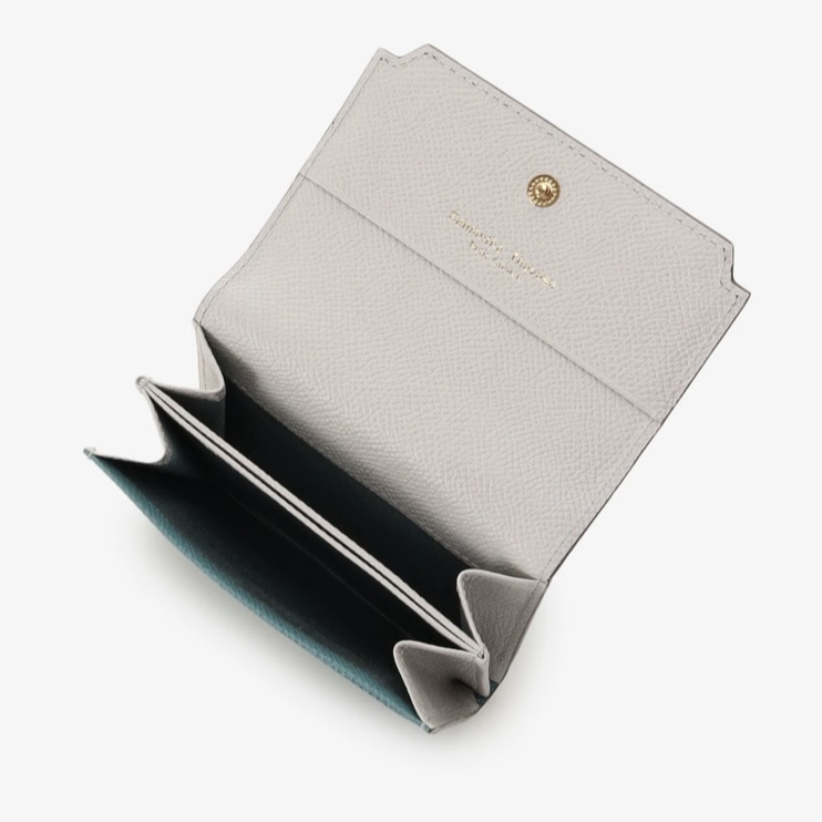  インサイドバイカラー カードケース　グリーン