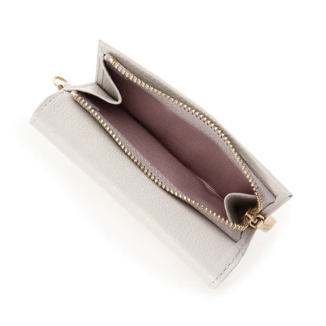 ハートジュエルバー キーケース　グレージュ