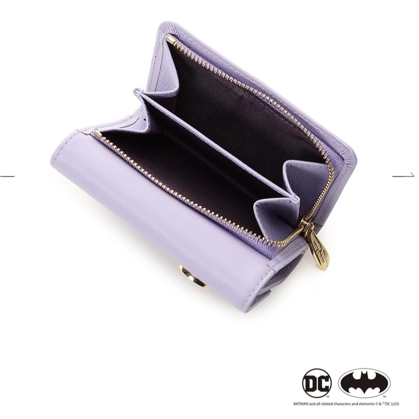 「バットマン」コレクション 折財布　ラベンダー