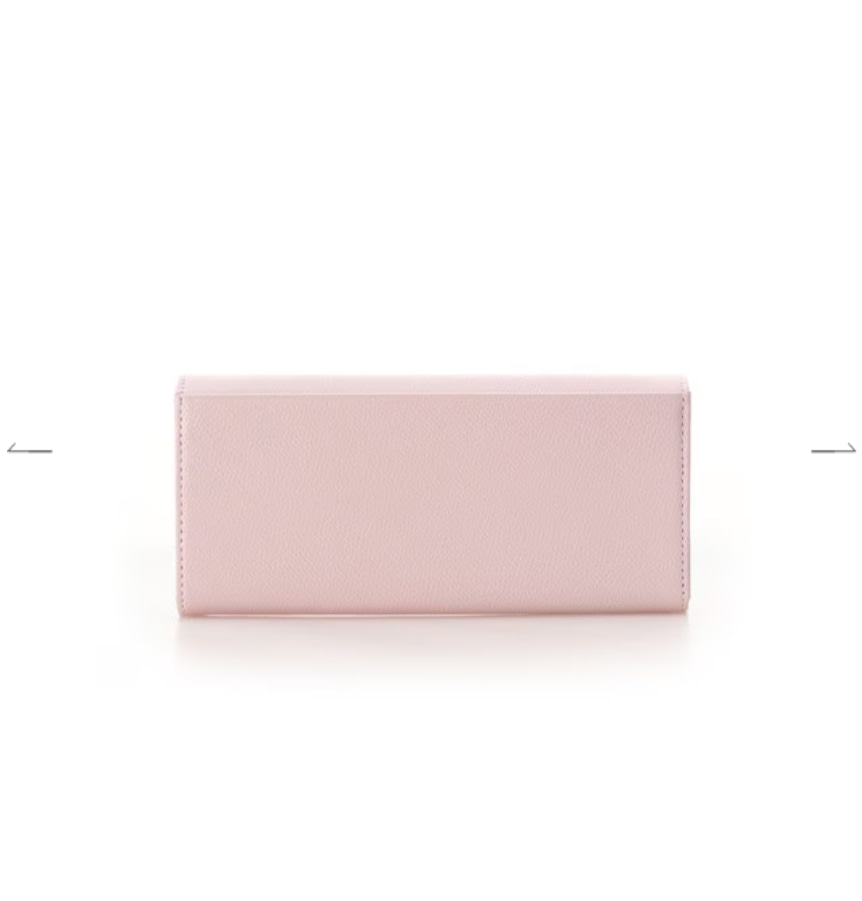 フラワーバーシリーズかぶせ長財布　ベビーピンク ベビーピンク