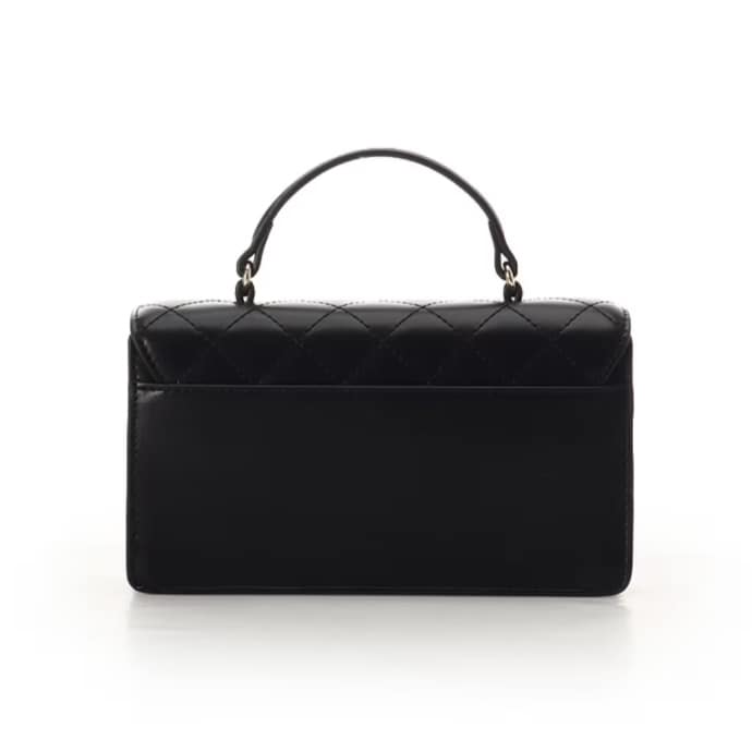 キルティングウォレットショルダー　ブラック