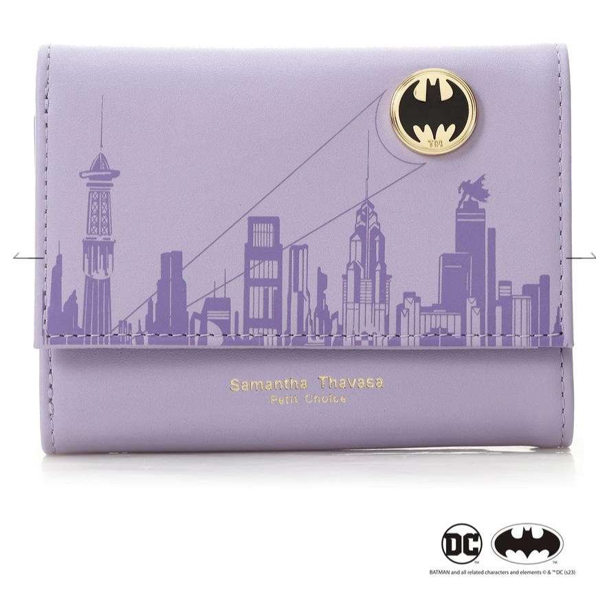 「バットマン」コレクション 折財布　ラベンダー