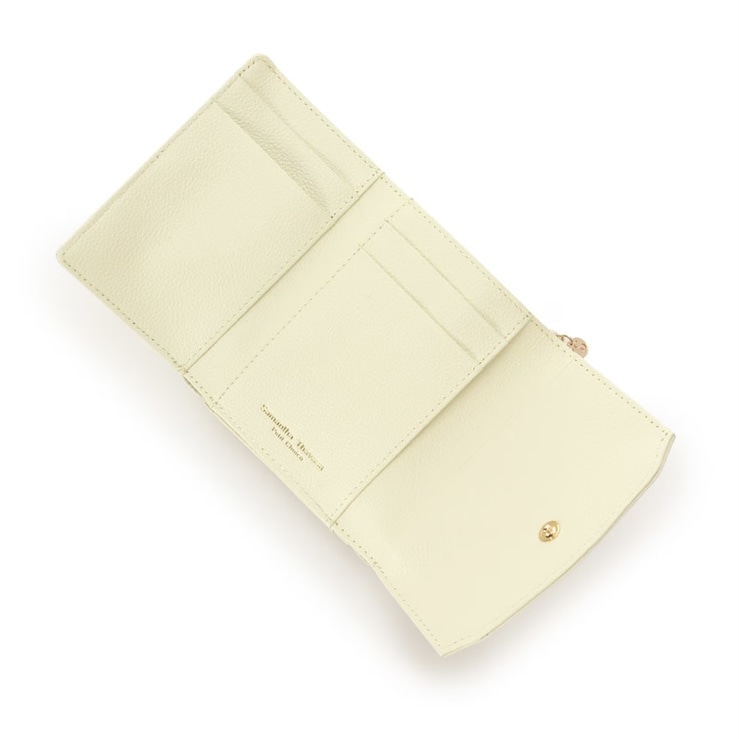 フラワービット 折財布　イエロー