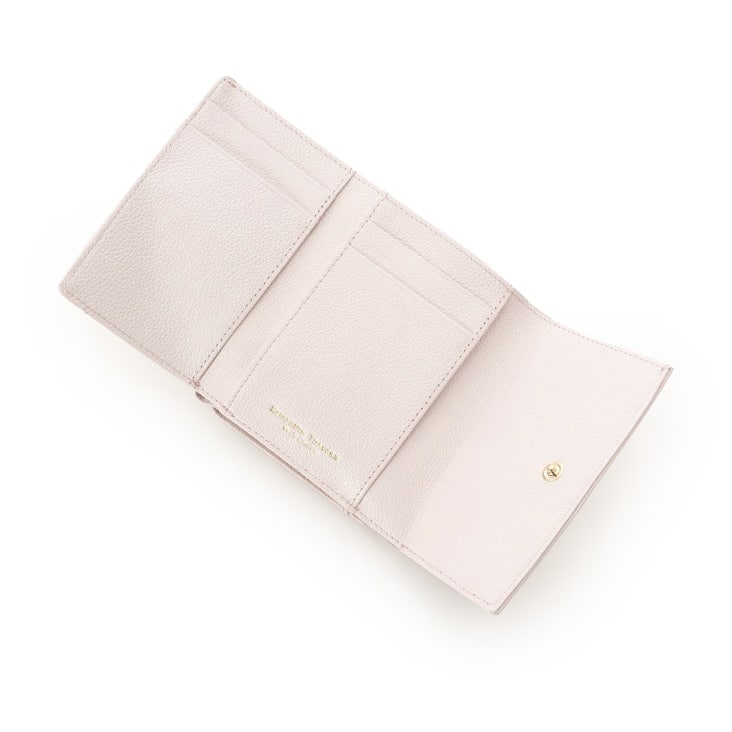 バタフライビジュー 折財布　ピンク