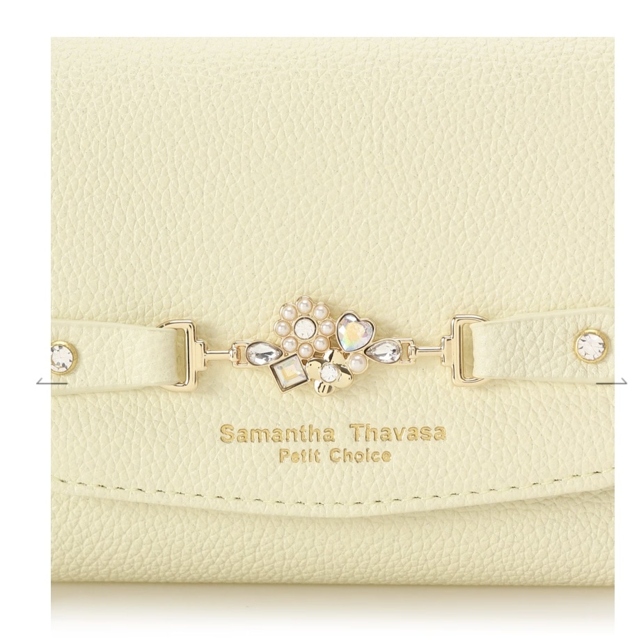 フラワービット 折財布　イエロー