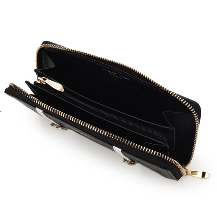 トロッターケースモチーフ 長財布　ブラック