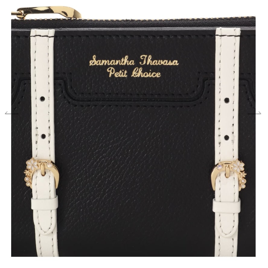 トロッターケースモチーフ 折財布 ブラック