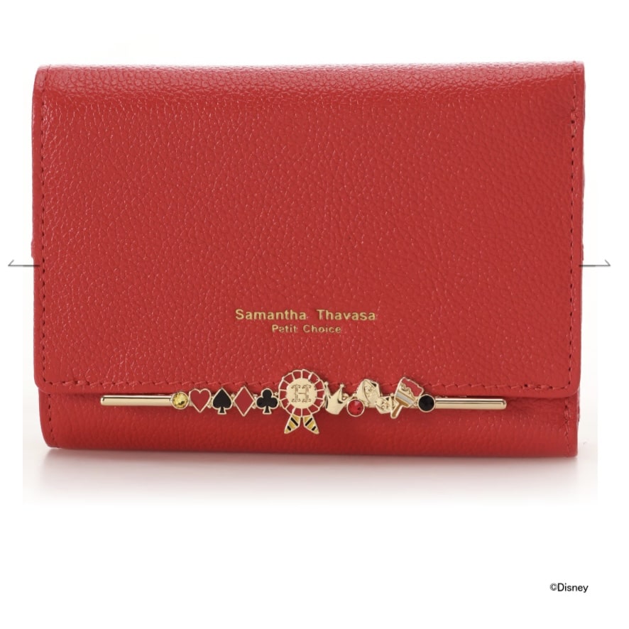 ツイステ　ハーツラビュル　折財布　サマンサ ディズニー ツイステッドワンダーランド』「ハーツラビュル寮」 折財布