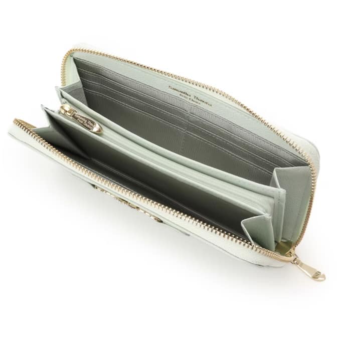 フラワービット 長財布　ミント