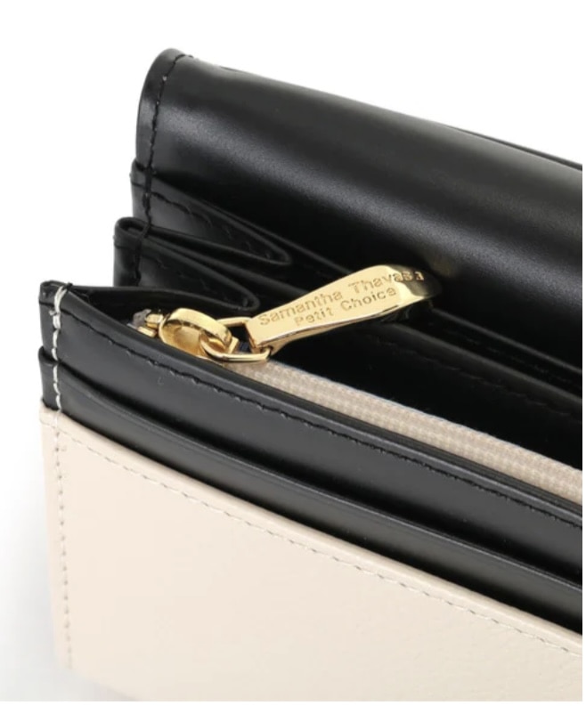 フロントベルト長財布　オフホワイト