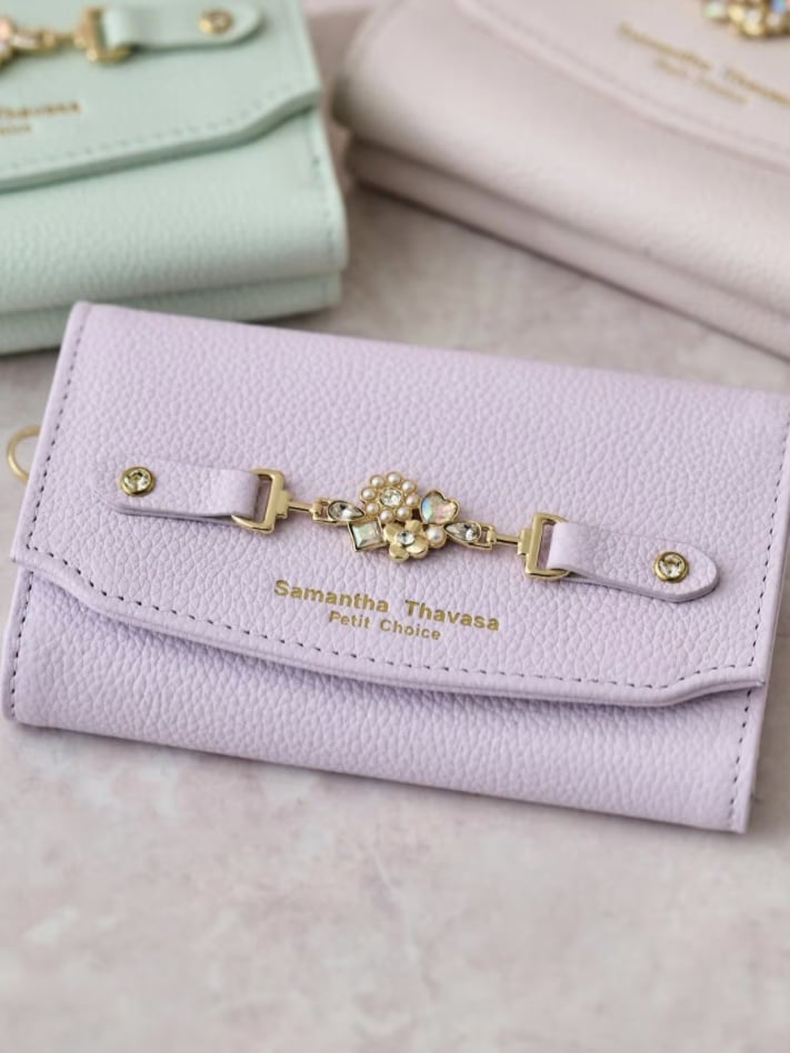 フラワービット キーケース　ラベンダー