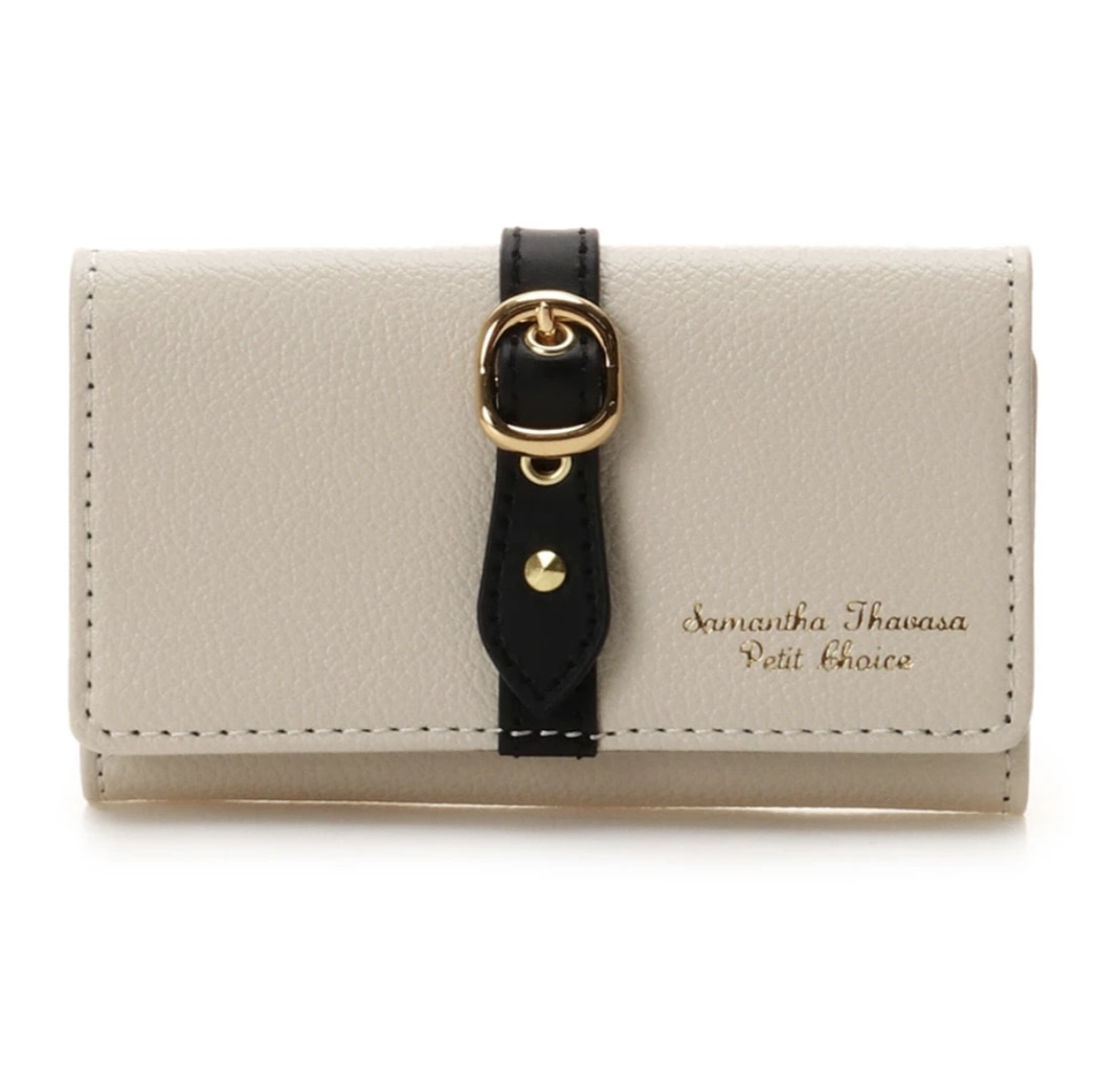 フロントベルト キーケース　オフホワイト