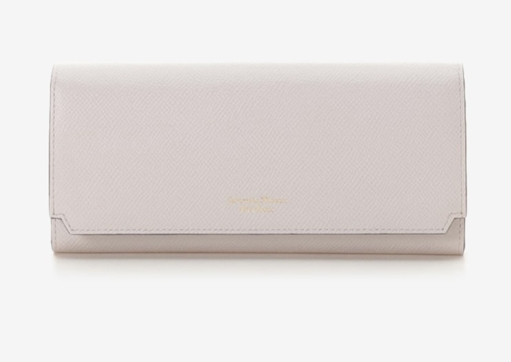  インサイドバイカラー かぶせ長財布　ピンク