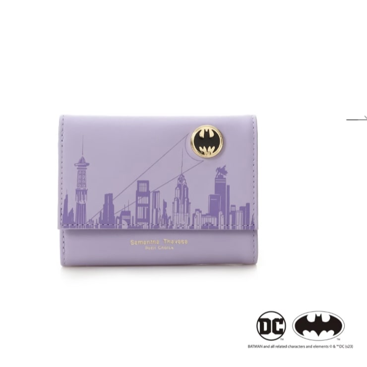 「バットマン」コレクション 折財布　ラベンダー