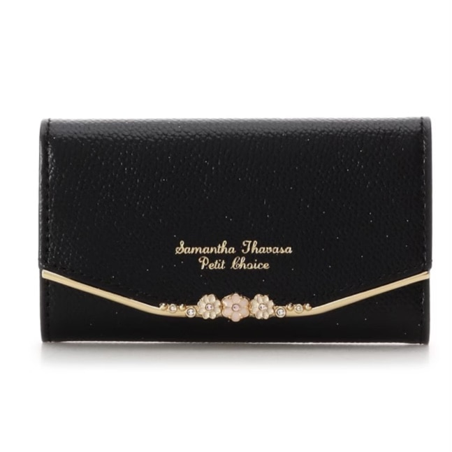 フラワーバー キーケース　ブラック