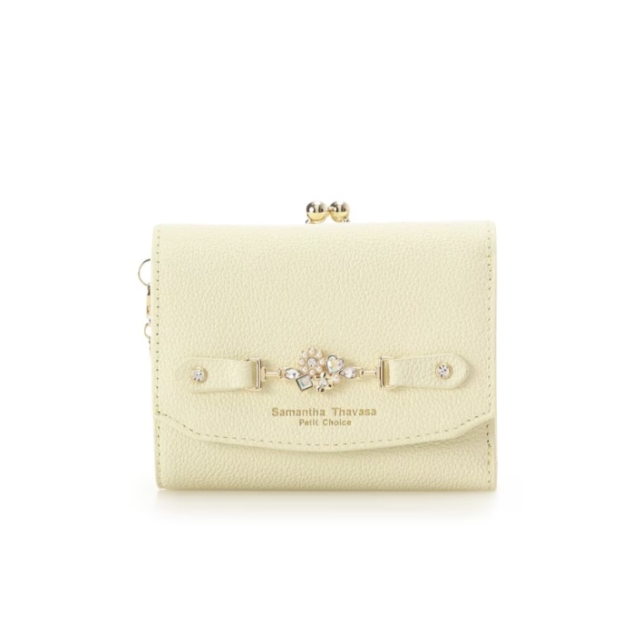 フラワービット 折財布　イエロー