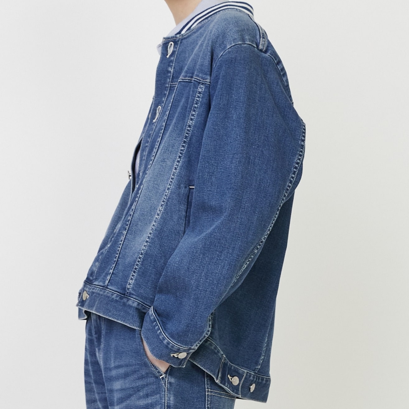 ムーブデニム(ジャケット) ネイビー 2サイズ