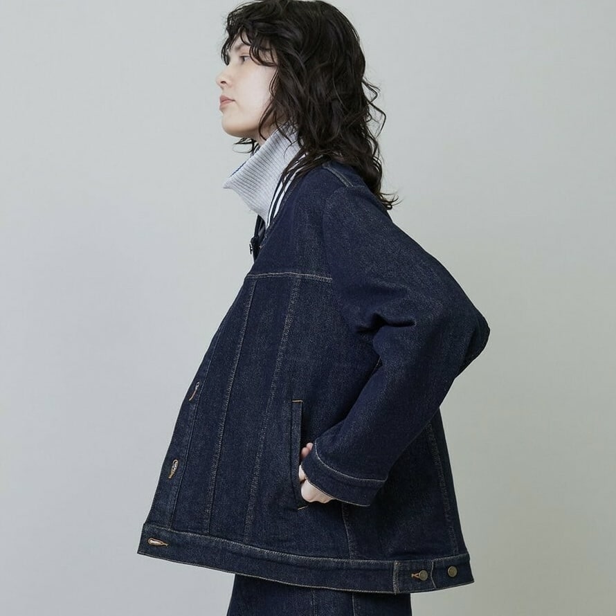 ムーブデニム②（ジャケット） ネイビー 2サイズ