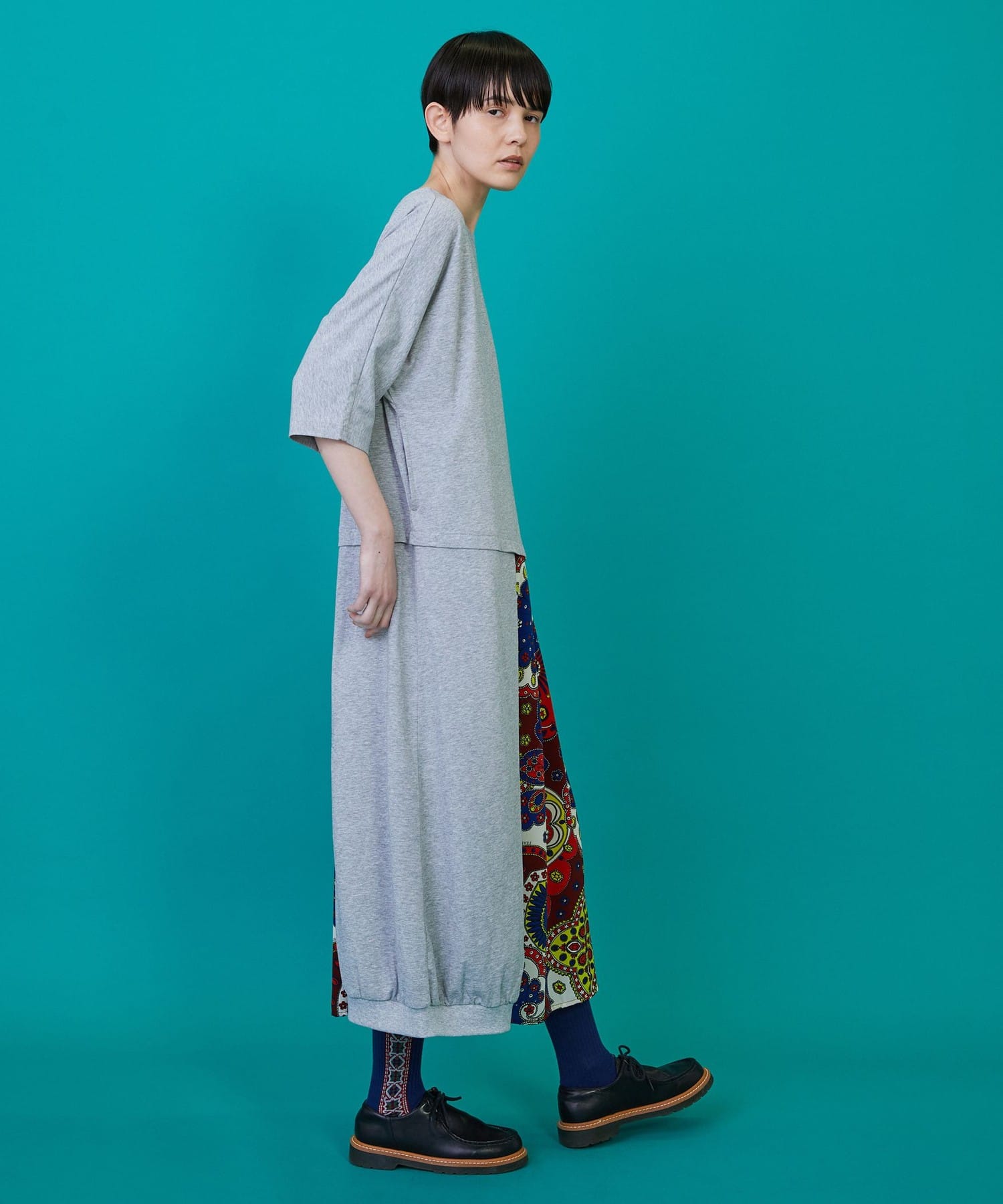 スカーフルカット（ワンピース） グレー 0サイズ