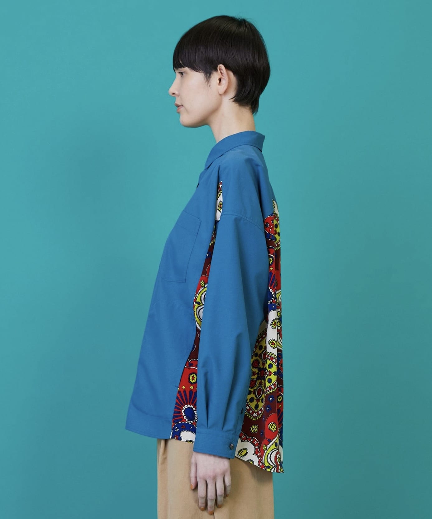 スカーフル（シャツ） ブルー 1サイズ