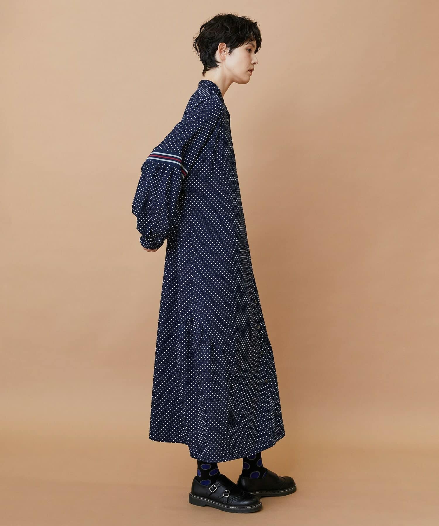 スプラッシュドット（ワンピース） ネイビー 0サイズ