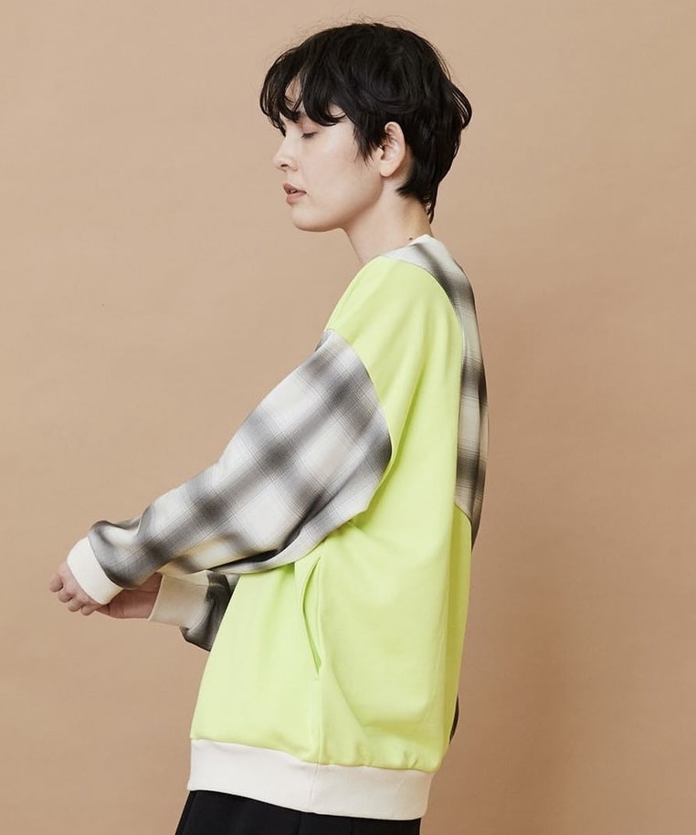 ハーフオンブレー ベージュ×イエロー 1サイズ