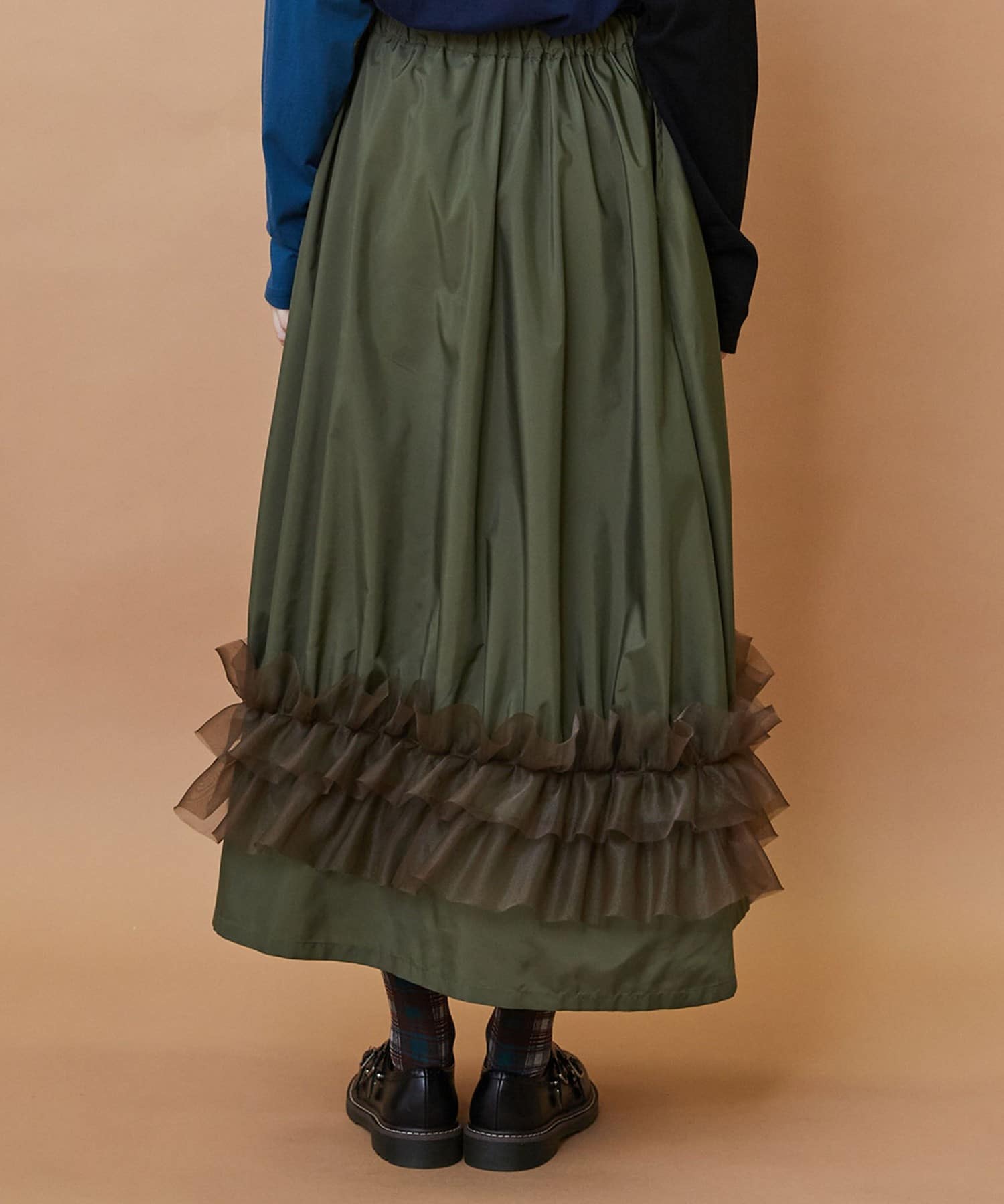 ブーケスカート カーキ 1サイズ