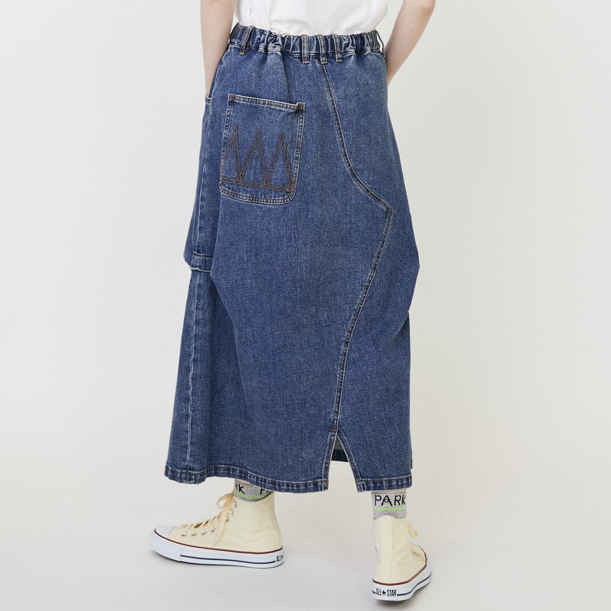 カーブデニム②(スカート) ケミカル 1サイズ