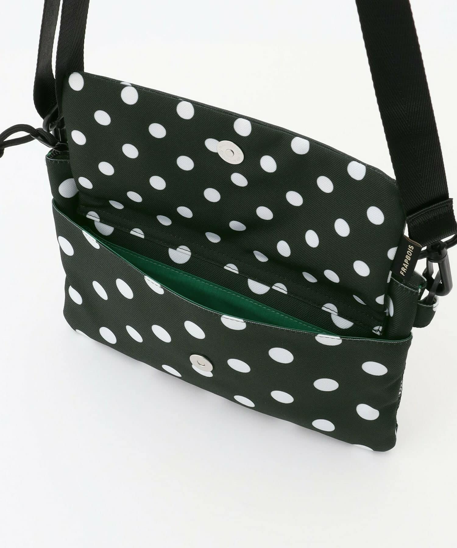 フラップサコッシュ ブラック Fサイズ