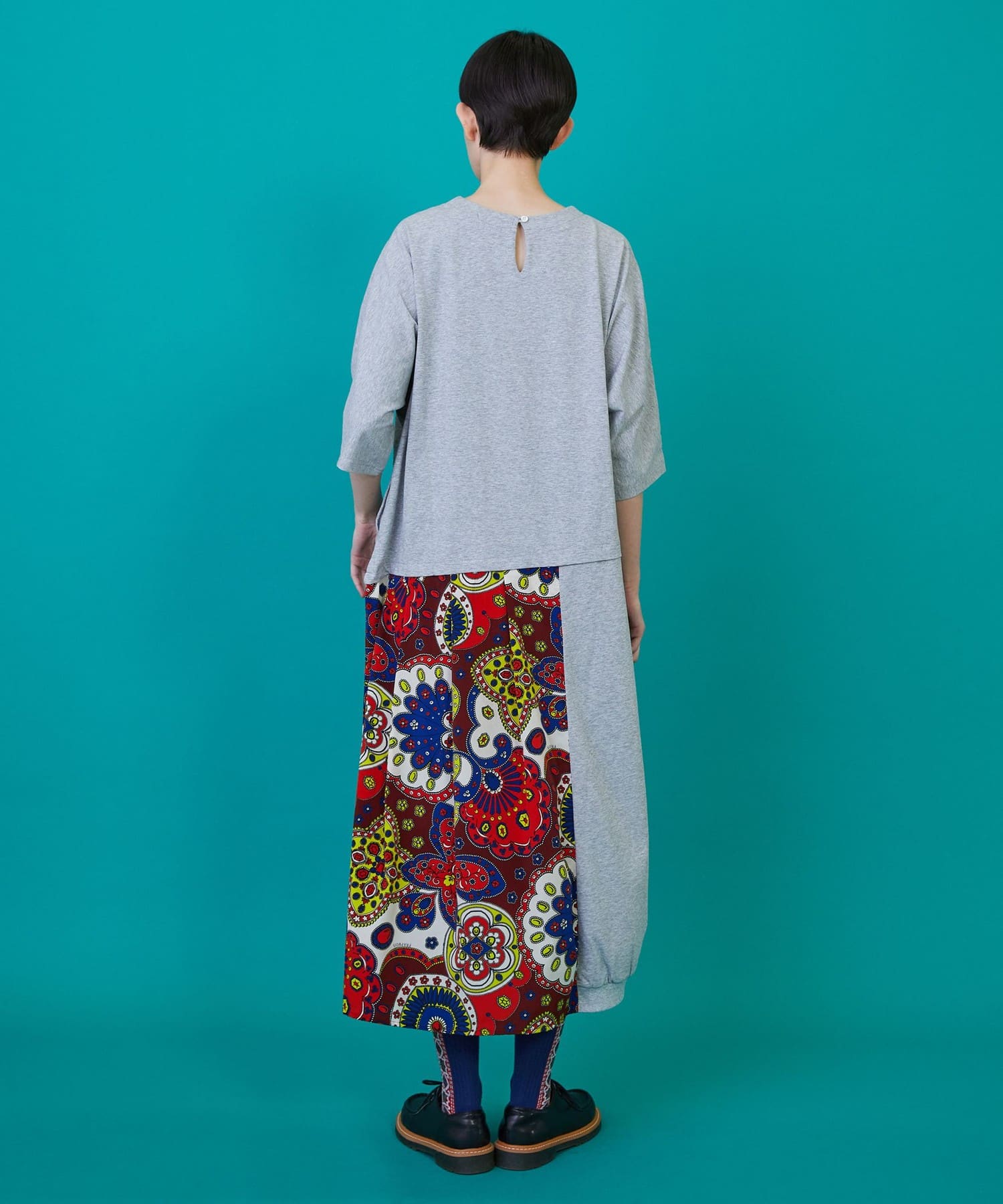 スカーフルカット（ワンピース） グレー 0サイズ