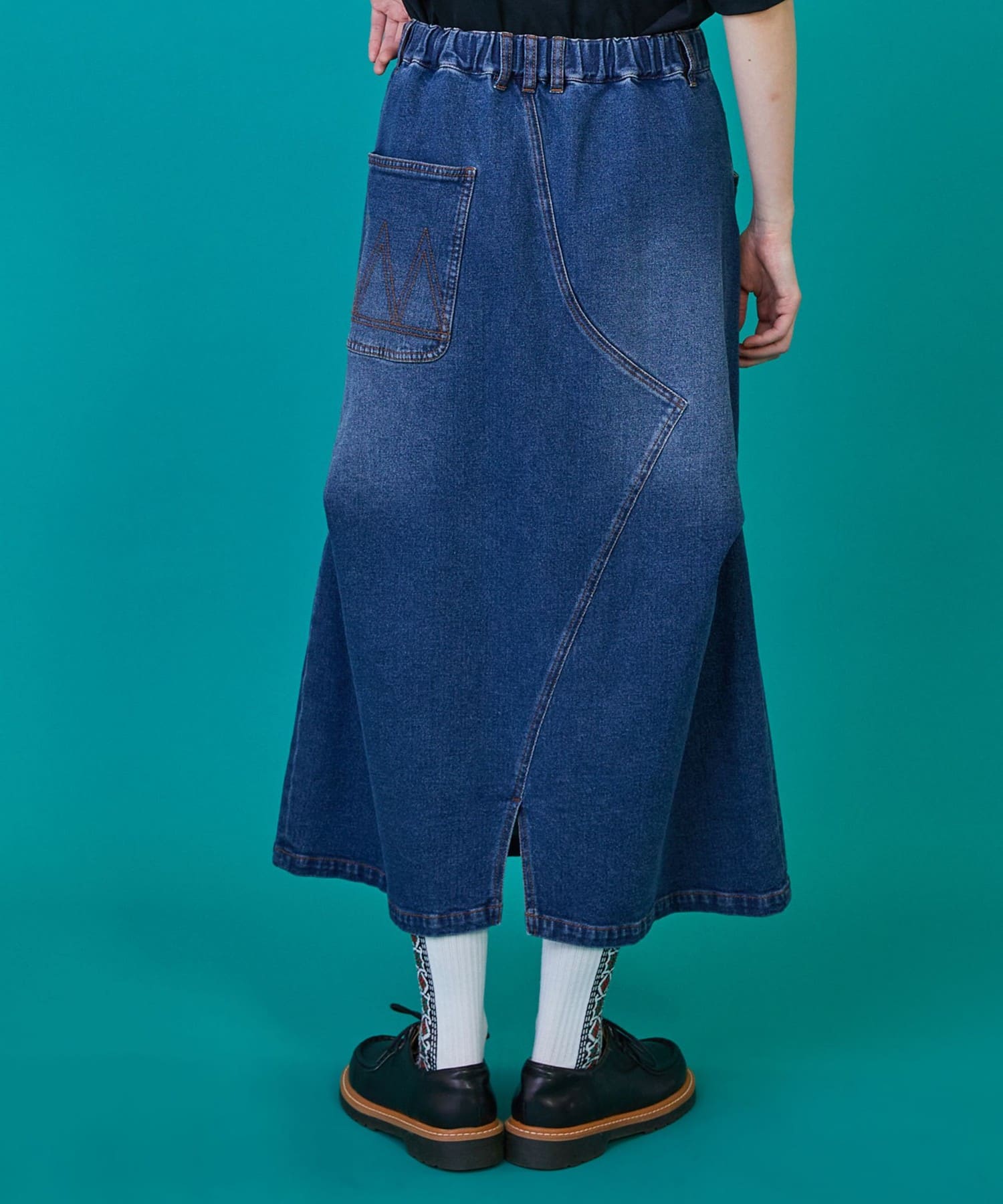 カーブデニム③（スカート） ブルー 0サイズ