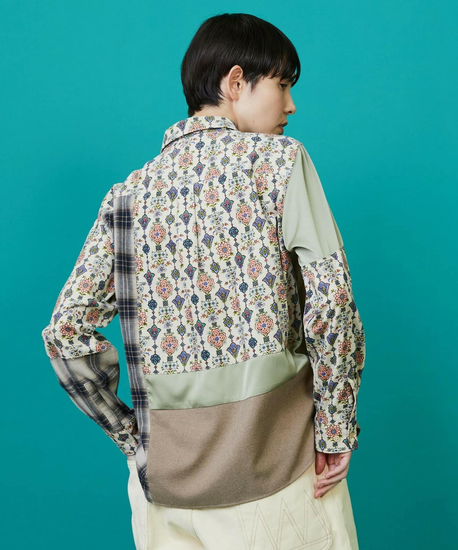 ドライフラワー（シャツ） ベージュ系 1サイズ