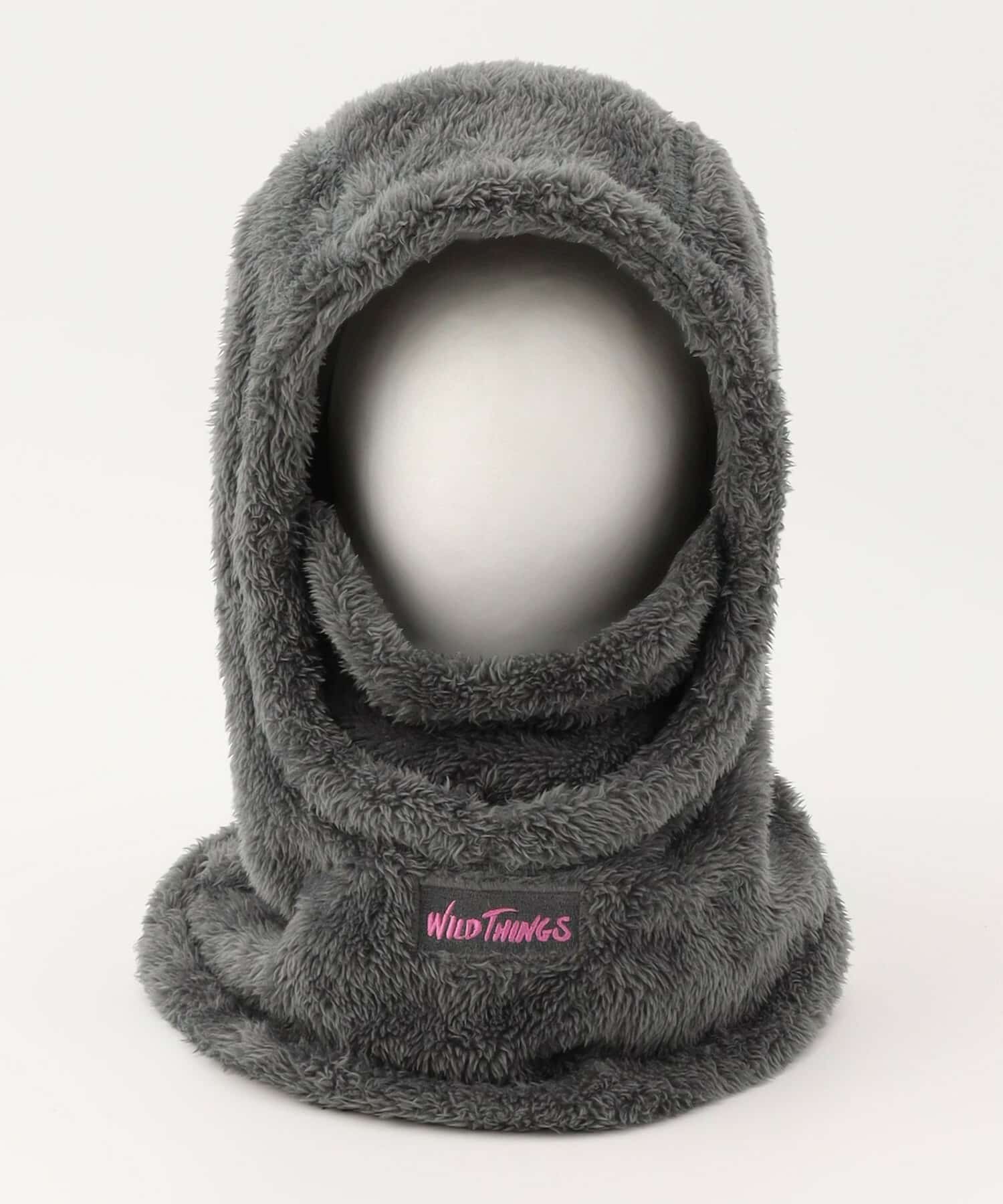 WILDTHINGS×FRAPBOIS シャギーフリースバラクラバ グレー Fサイズ