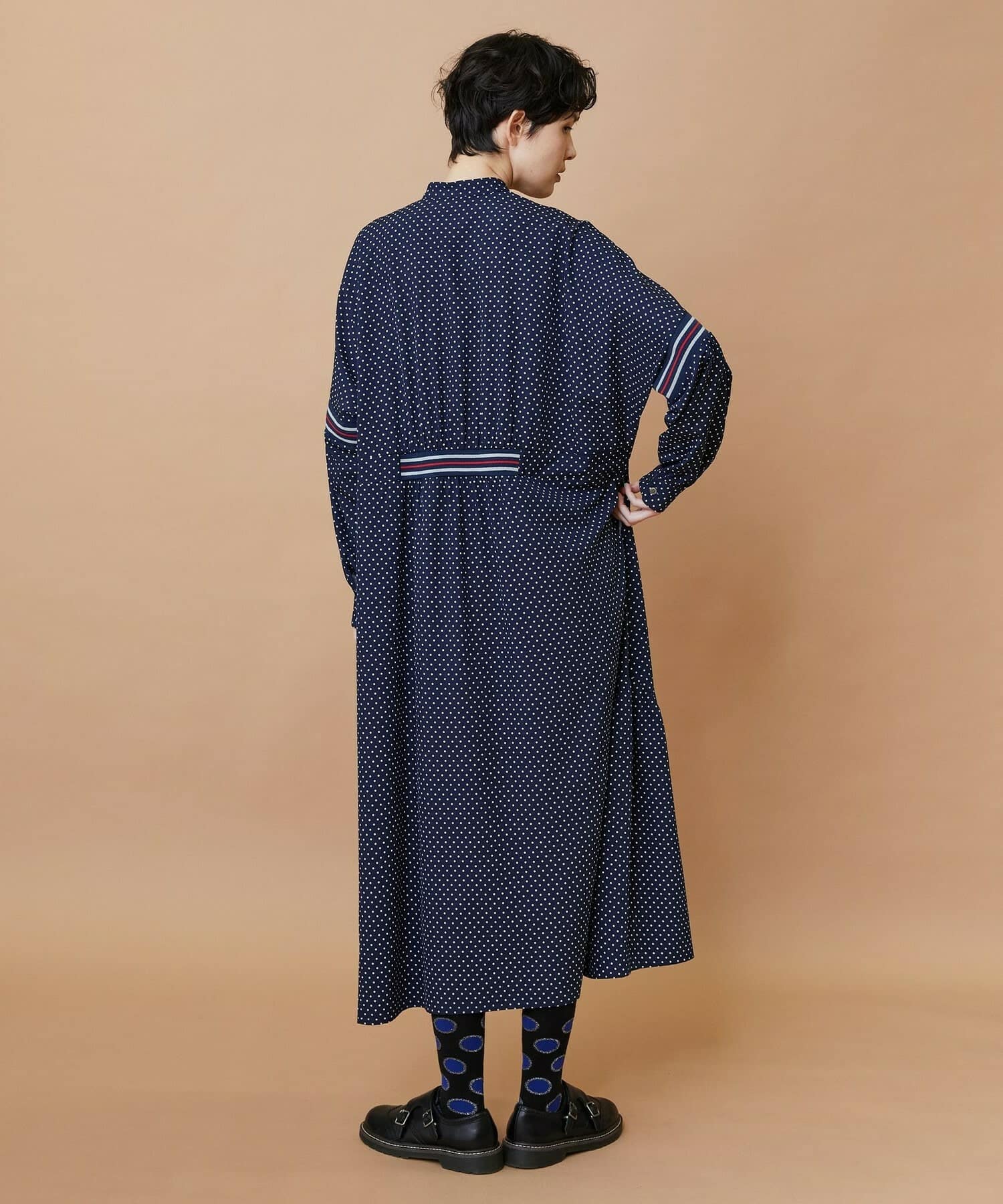 スプラッシュドット（ワンピース） ネイビー 0サイズ