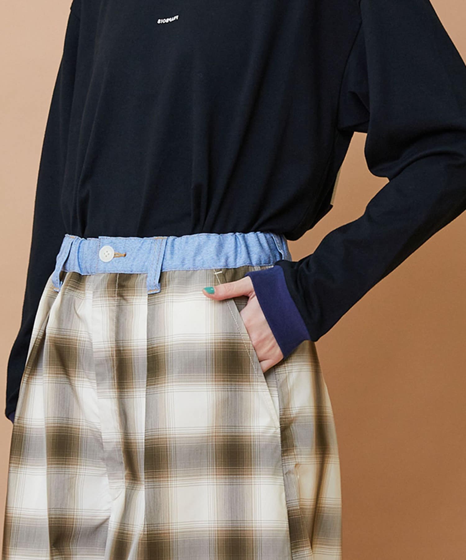 オンブレー（パンツ） ベージュ 1サイズ