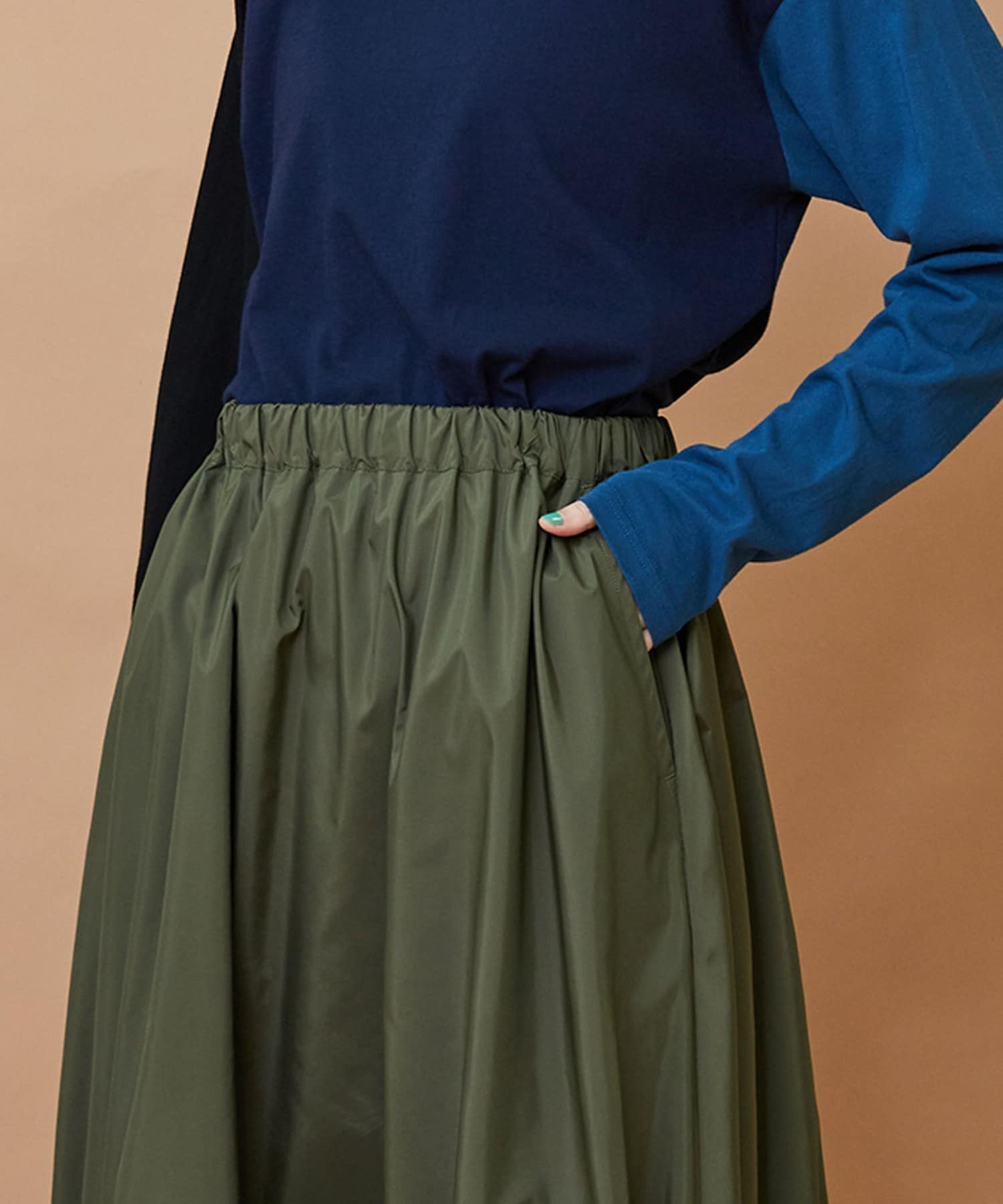 ブーケスカート カーキ 1サイズ