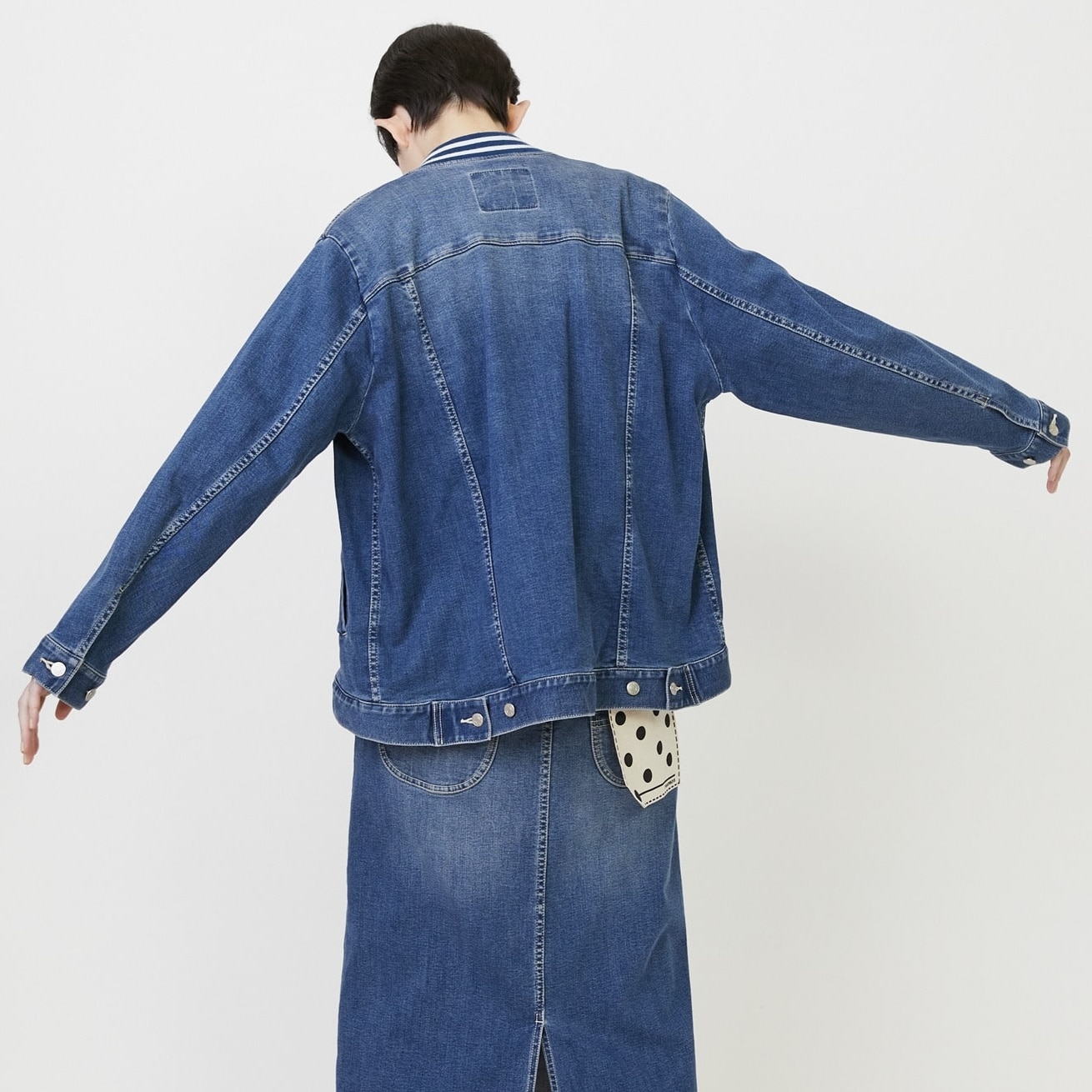 ムーブデニム(ジャケット) ネイビー 2サイズ