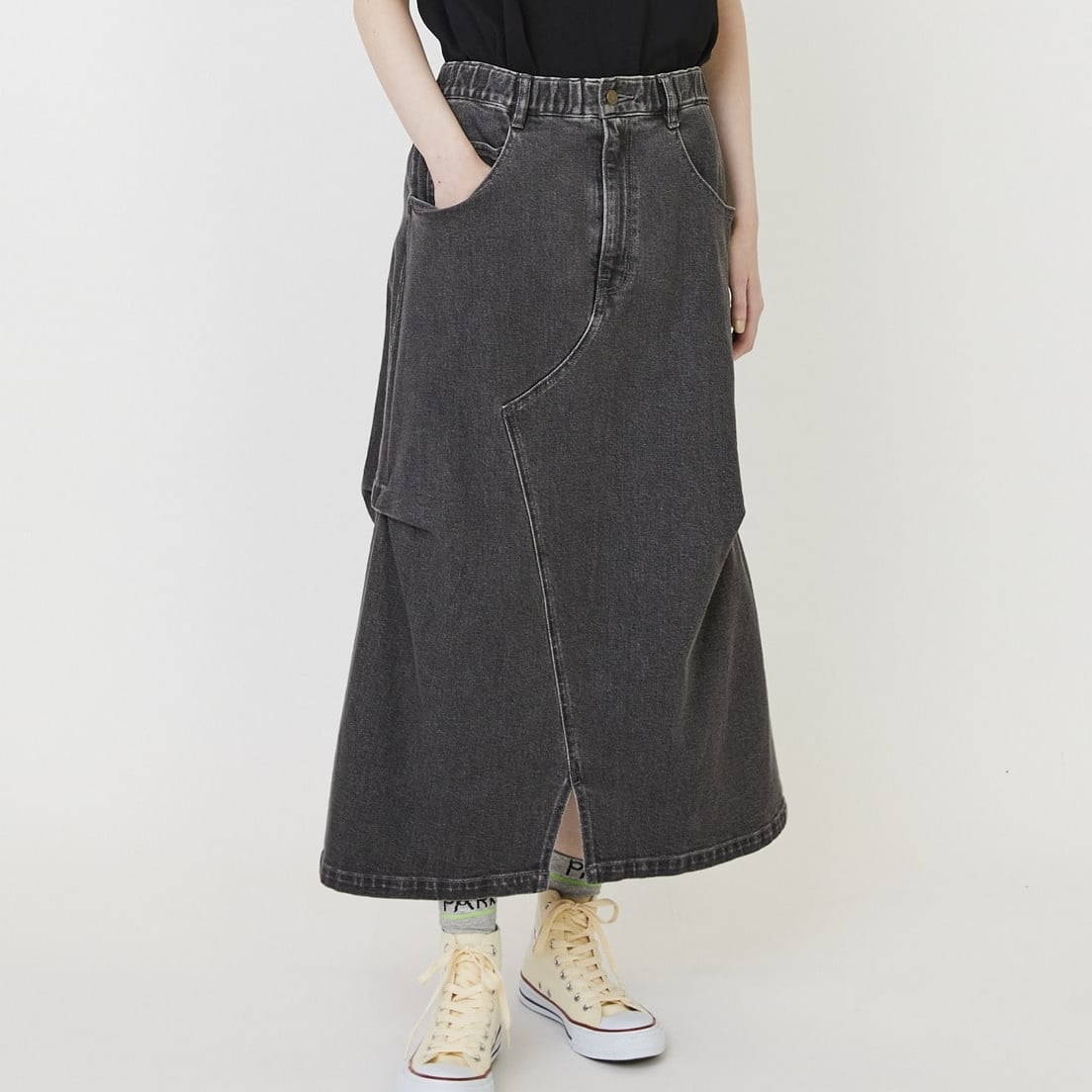 カーブデニム②(スカート) ケミカル 0サイズ