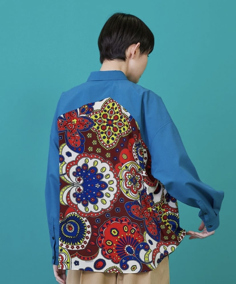 スカーフル（シャツ） ブルー 1サイズ