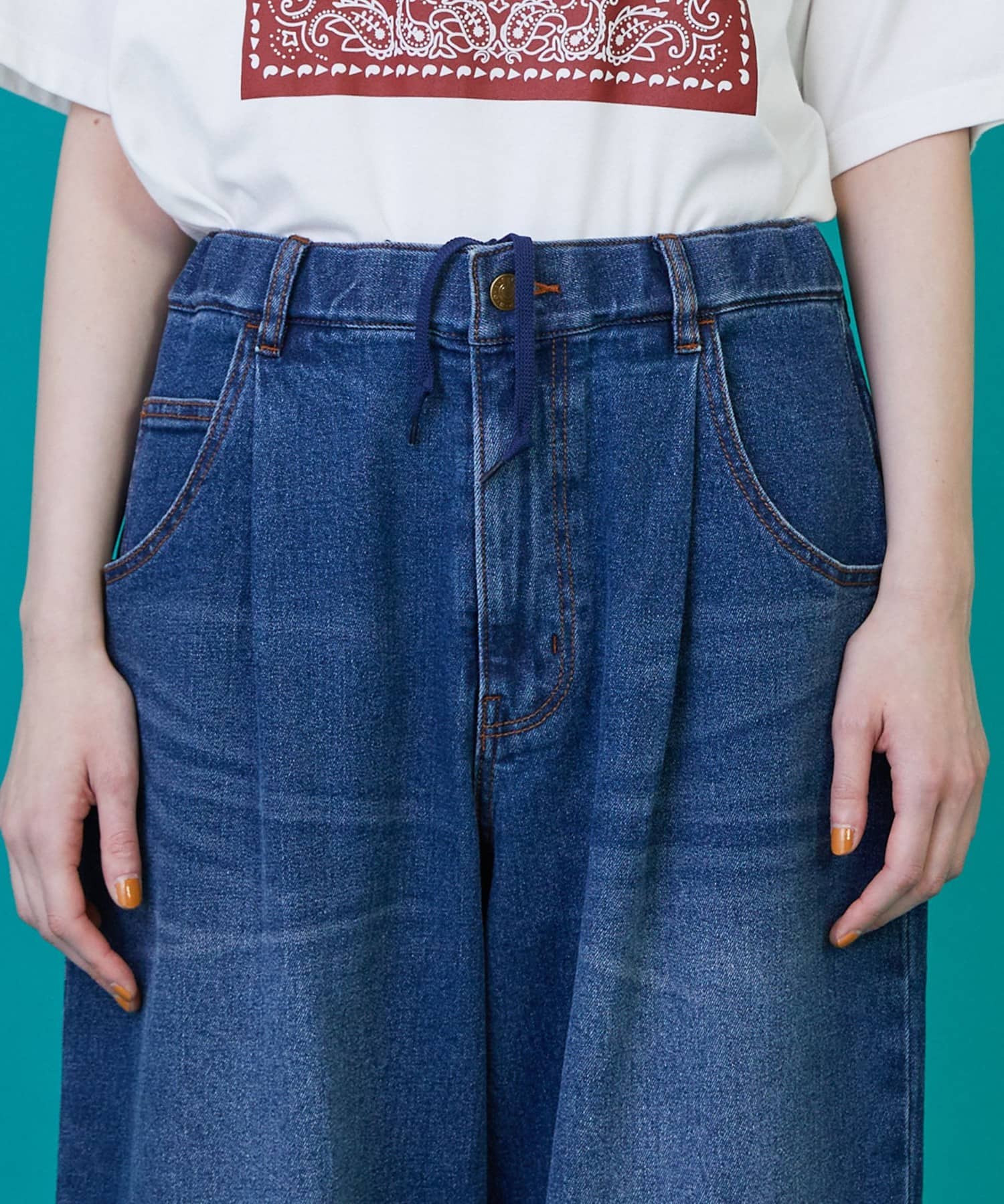 カーブデニム③（パンツ） ブルー 0サイズ