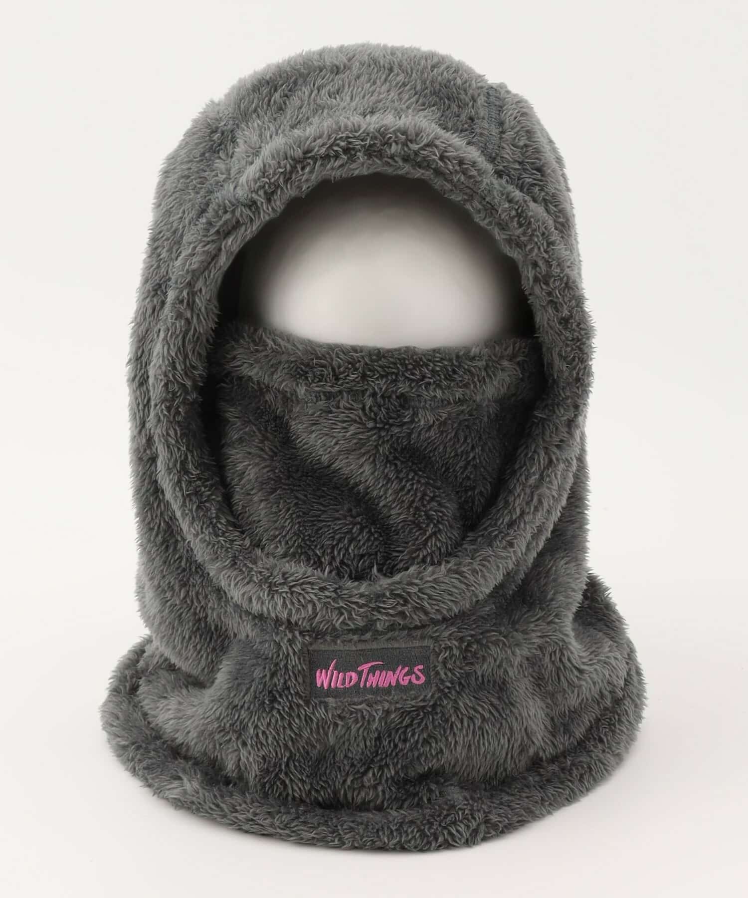 WILDTHINGS×FRAPBOIS シャギーフリースバラクラバ グレー Fサイズ