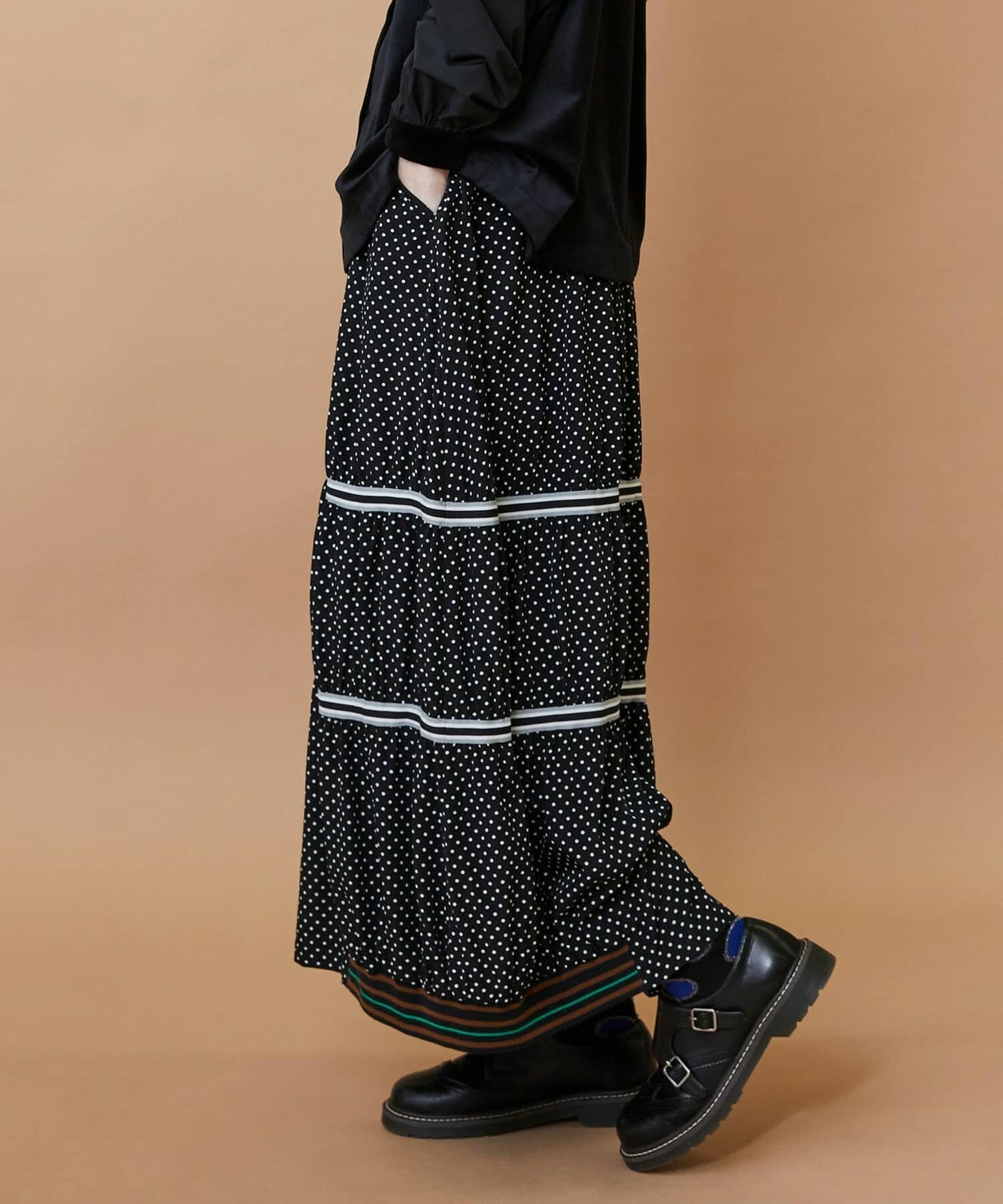 スプラッシュドット（スカート） ネイビー 0サイズ